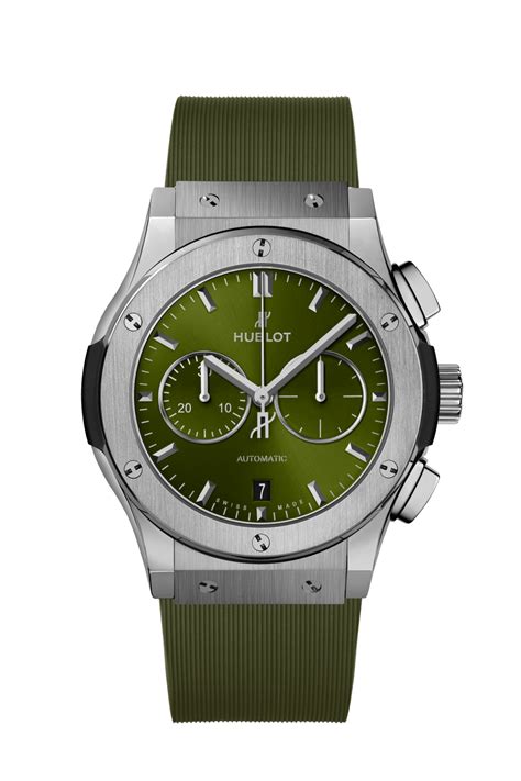 hublot classic fusion 42mm green|pre owned hublot classic fusion.